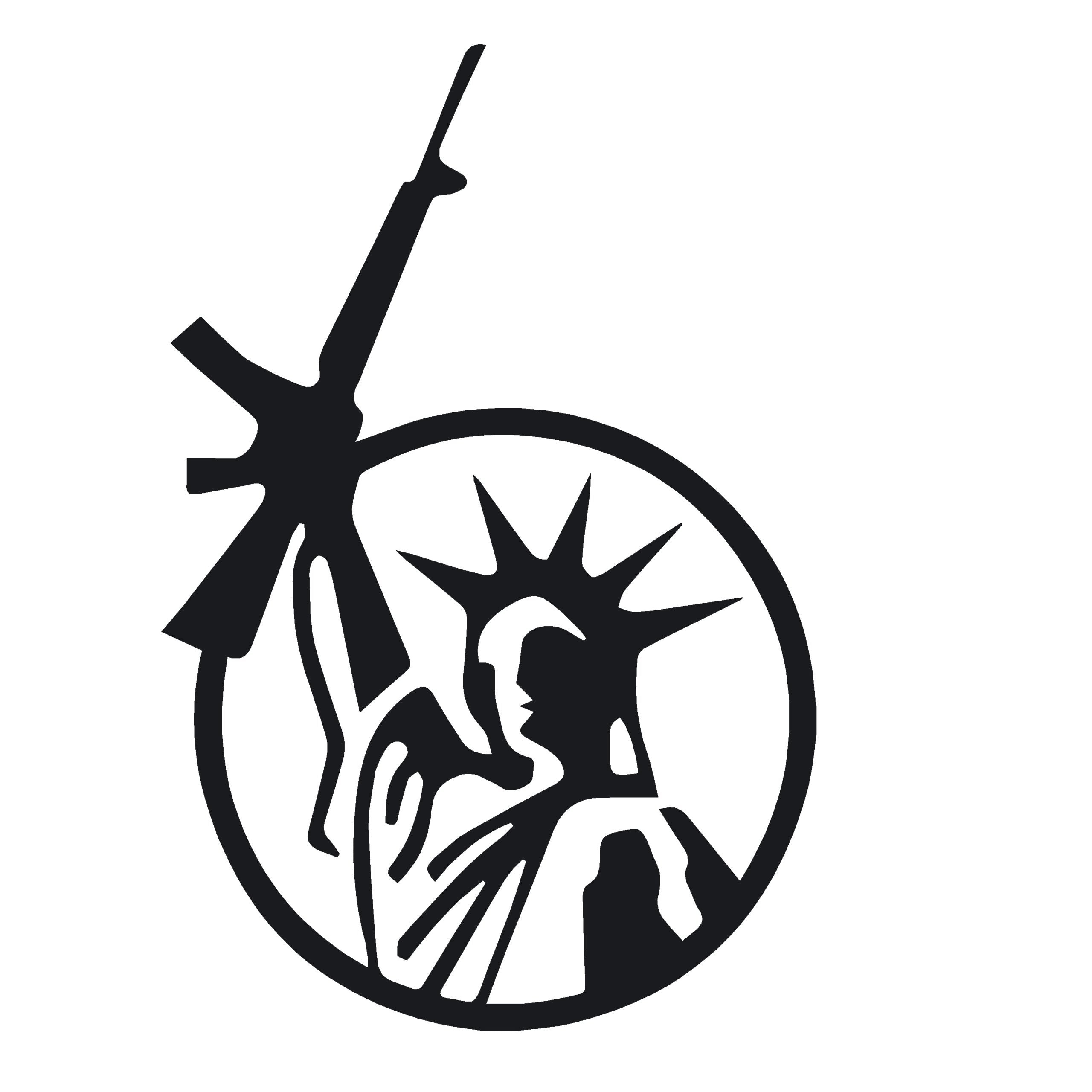 Rifle Decal - Statue of Liberty with Rifle Decal – 2nd Amendment Patriotic Sticker – 7591