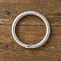 Distressed Style - Silver Cowboy Bull Ring Bangle Bracelet