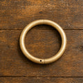 Satin Style - Gold Cowboy Bull Ring Bangle Bracelet